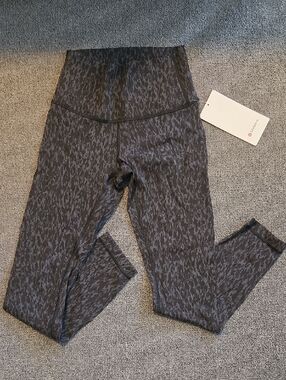 lululemon athletica Charcoal Textured High-Rise Leggings